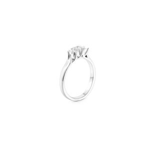10144 910010144024 MTRY11.45 anello trilogy griffe incrocio 0.45 ct