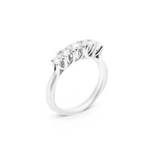 10397 910010397024 MVRT17.50 veretta 5 pietre griffe incrocio 0.50 ct