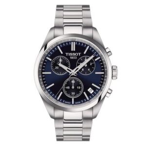 10599 7611608316405 T1504171104100 TISSOT PR100 UOMO BLU CHRONOGRAPH
