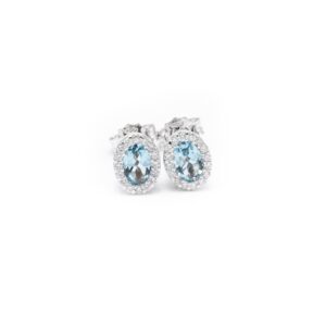 10625 910010625024 MORP34.01 orecchini acquamarina ovale 6x4 con diamanti