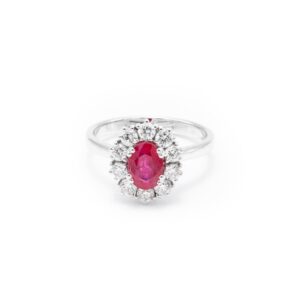 10626 910010626024 MANR05.03 ROYAL RING RUBINO 7X5