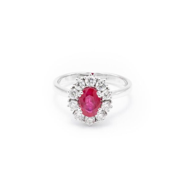 10626 910010626024 MANR05.03 ROYAL RING RUBINO 7X5