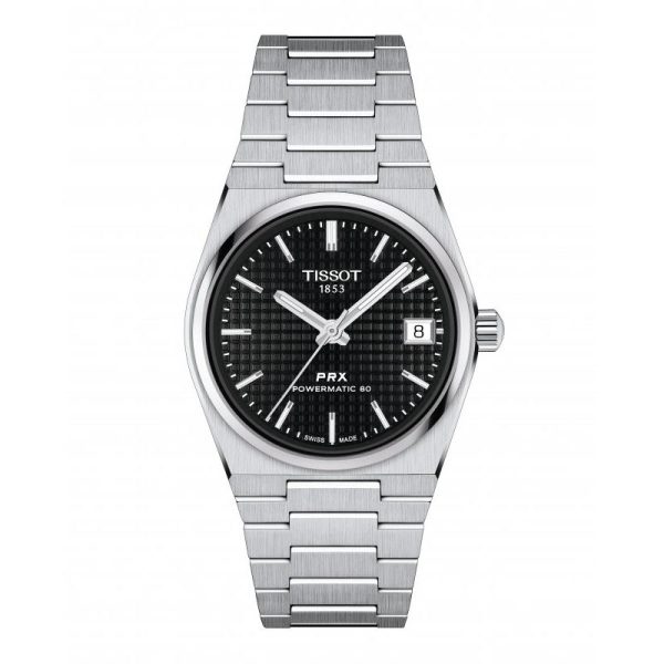 12434 7611608308554 T1372071105100 tissot prx 35mm powermatic 80 nero