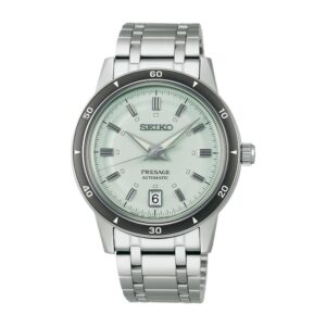 13076 4954628255655 SRPL71J1 presage automatique homme style 60 vert pale