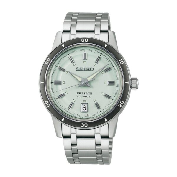 13076 4954628255655 SRPL71J1 presage automatique homme style 60 vert pale