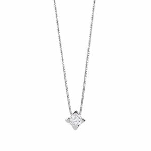 3727 960003727101 MCLD02.06 collana punto luce stella 0.12 ct