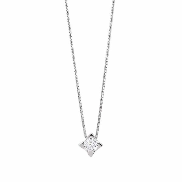 3727 960003727101 MCLD02.06 collana punto luce stella 0.12 ct
