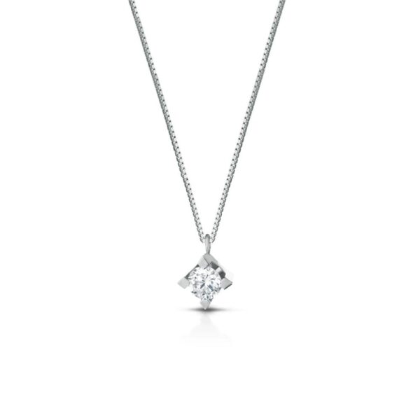 7167 910007167023 MCLD04.15 collana punto luce 0.50 ct