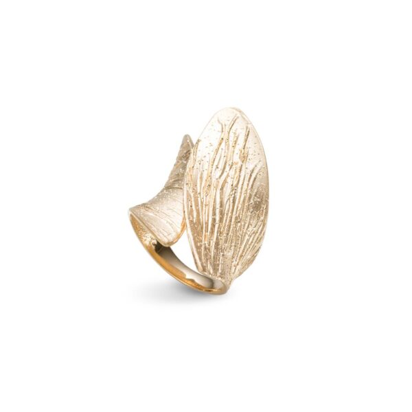 8111 910008111023 AN2370.YL STARDUST FAN CONTRARY YELLOW SILVER 925 RING