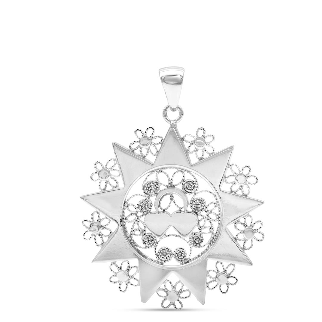 8176 CI P07CA CI P07CA presentosa artigianale argento bianco