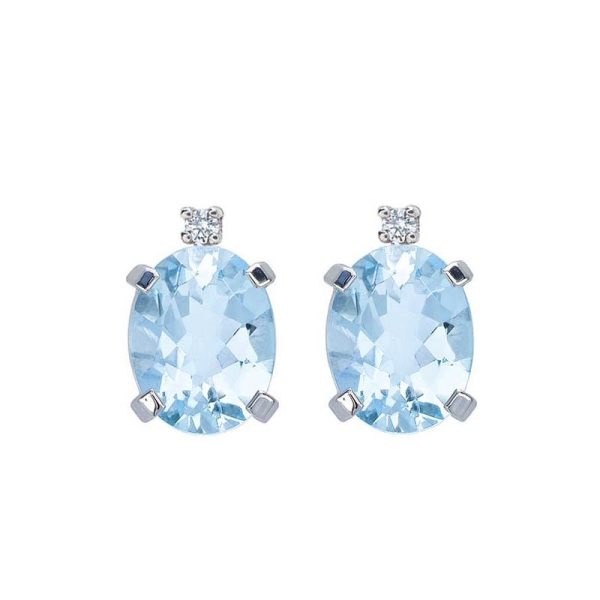 8373 910008373023 MORP27.02 orecchini acquamarina ovale 7x5 con diamanti